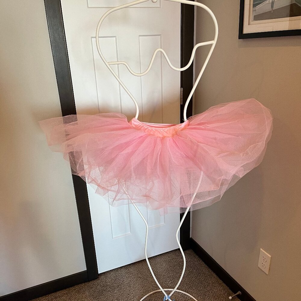 Women's pink tutu with attached panty. Women's small.